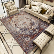 Vintage Bohemian Carpet for Living Room Rectangle Area Rugs Persian Style Rectangle Area Rugs Soft Non-Slip Bedroom Study Mats