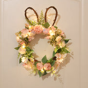 Easter Egg Simulation Wreath Easter Chrysanthemum Rabbit Modeling Decorative Pendant