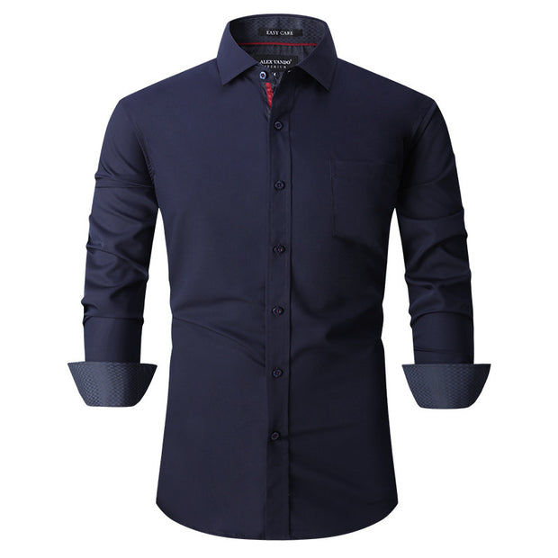 Men's Shirt Autumn And Winter Bamboo Textile