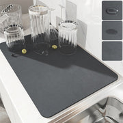 Skin Drain Pad Rubber Dish Drying Mat Super Absorbent Drainer Mats Tableware Bottle Rugs Kitchen Dinnerware Placemat